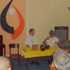 Aleh e Luizinho na palestra